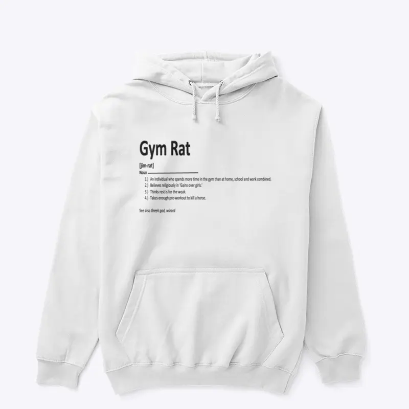 Gym Rat- funny clothing and accessories!