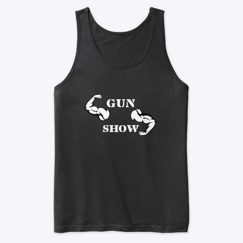 gun show, mens and women's gym clothing!