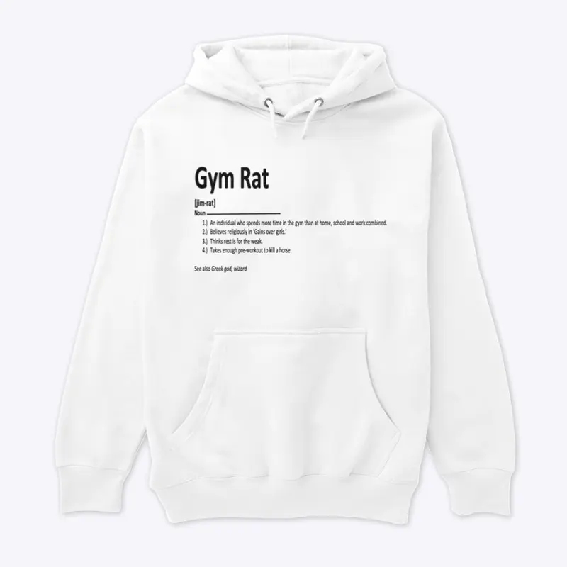 Gym Rat- funny clothing and accessories!